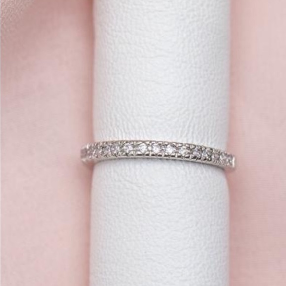 GIRLS CREW Classic Stacking Rings Silver with CZ - Picture 3 of 6
